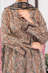 NUSL3305 Printed Lawn Suit - Unstitched 3Pc